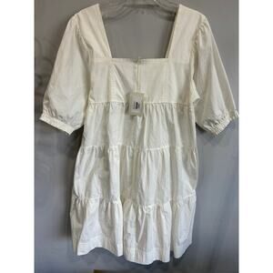 Grey State Anthropologie Dakota Tiered Dress Womens Size Medium Cottagec…